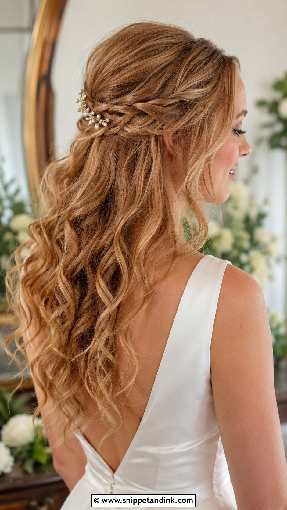 Twisted Half Up Engagement Hairstyle - Snippet and Ink - 20 Bridal Hairstyle for Engagement Ideas