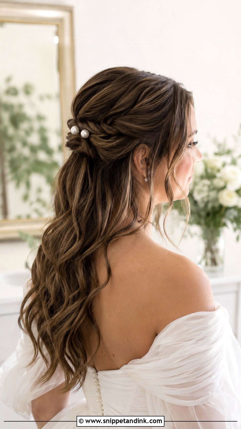 Twisted Half Up Half Down - Snippet and Ink - 35 Half-Up Half-Down Wedding Hairstyles