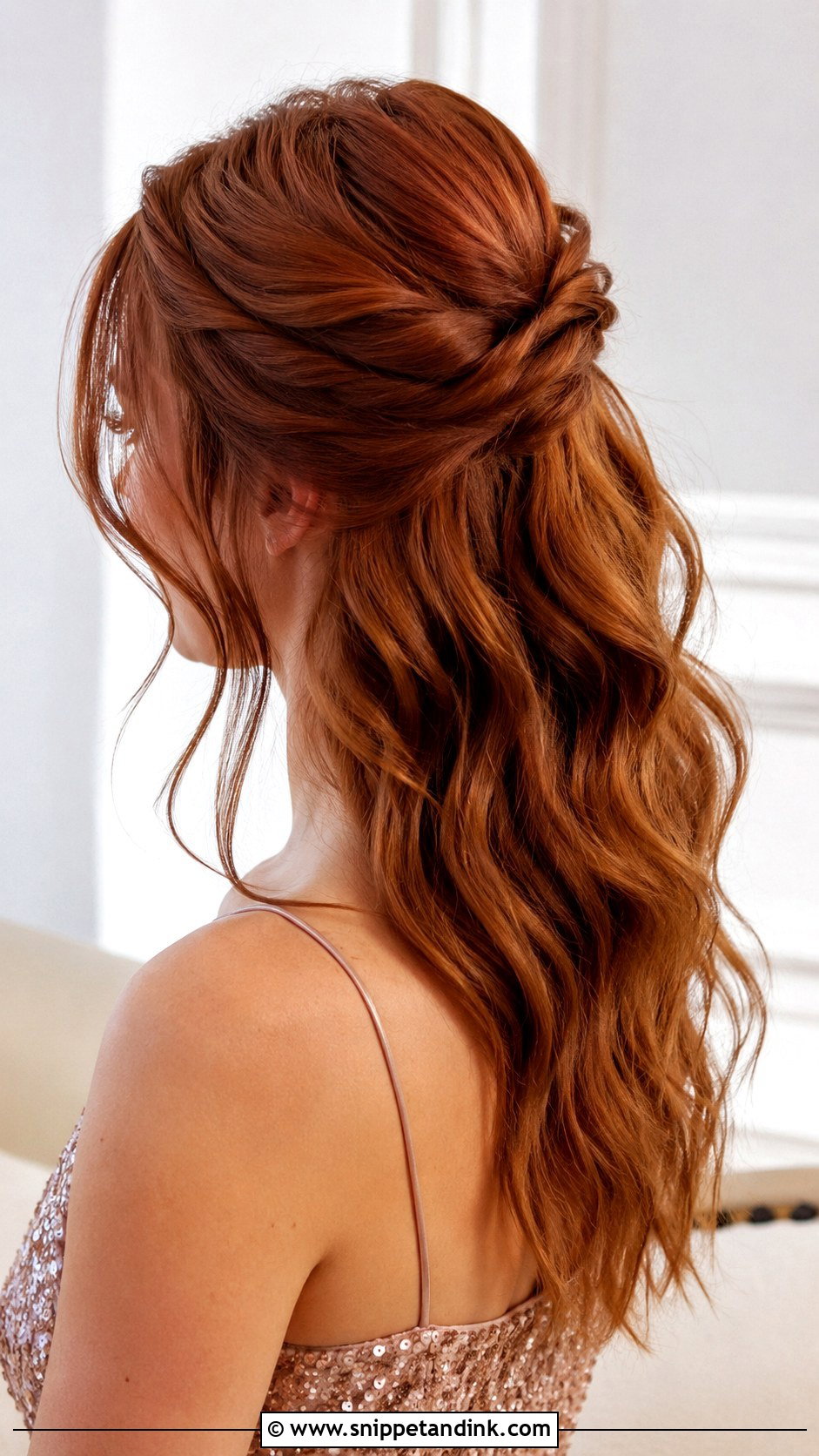 Twisted Half Up Style - Snippet and Ink - 20 Cute Birthday Hairstyle Ideas
