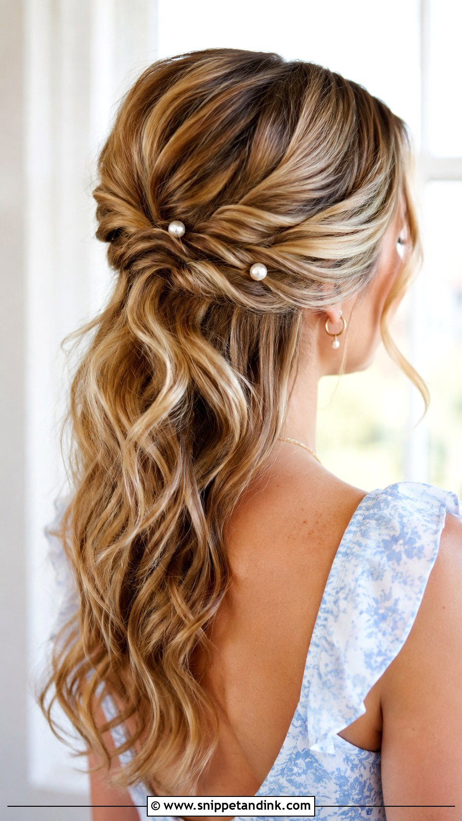 Twisted Half Up Updo for Wedding Guest - Snippet and Ink - 20 Hair Upstyles Wedding Guest Ideas