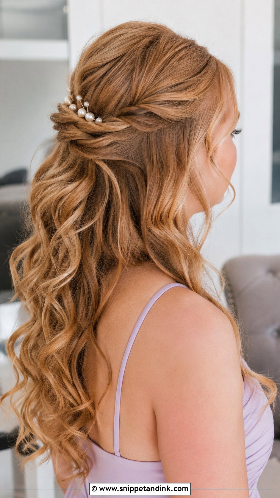 Twisted Half Up Wedding Guest Hair - Snippet and Ink - 20 Easy Wedding Guest Hairstyles Long Hair