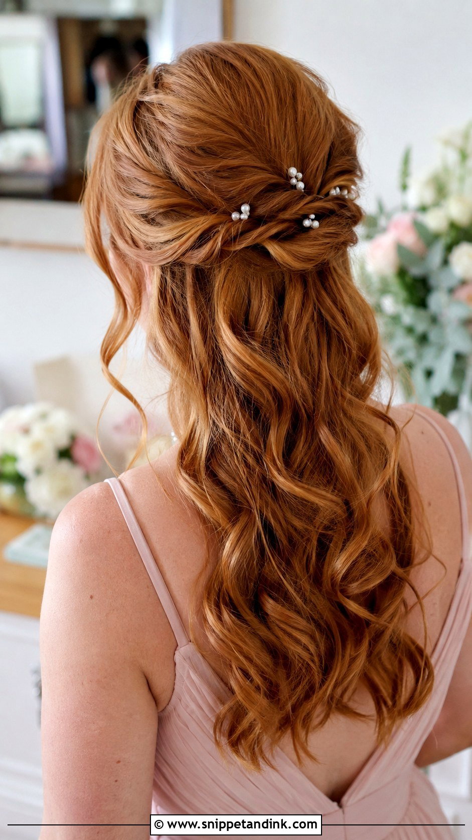 Twisted Half Up Wedding Hairstyle For Maid Of Honor - Snippet and Ink - 15 Wedding Hairstyles for Maid of Honor