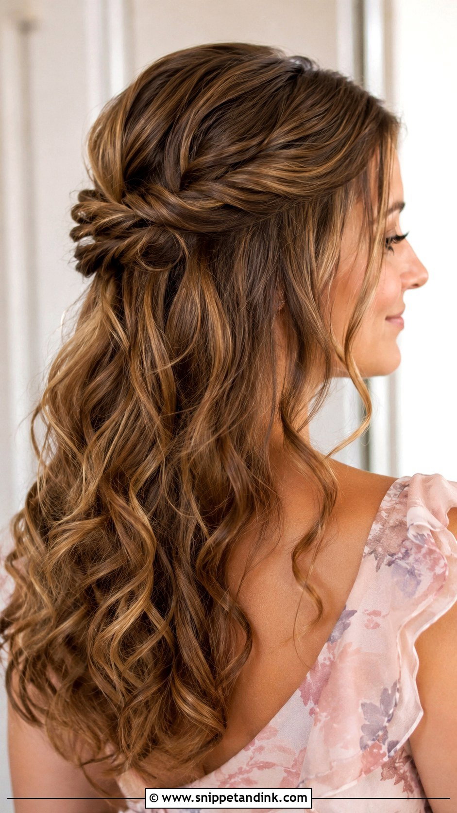 Twisted Half Up for a Wedding Guest - Snippet and Ink - 25 Hair Styles for a Wedding Guest