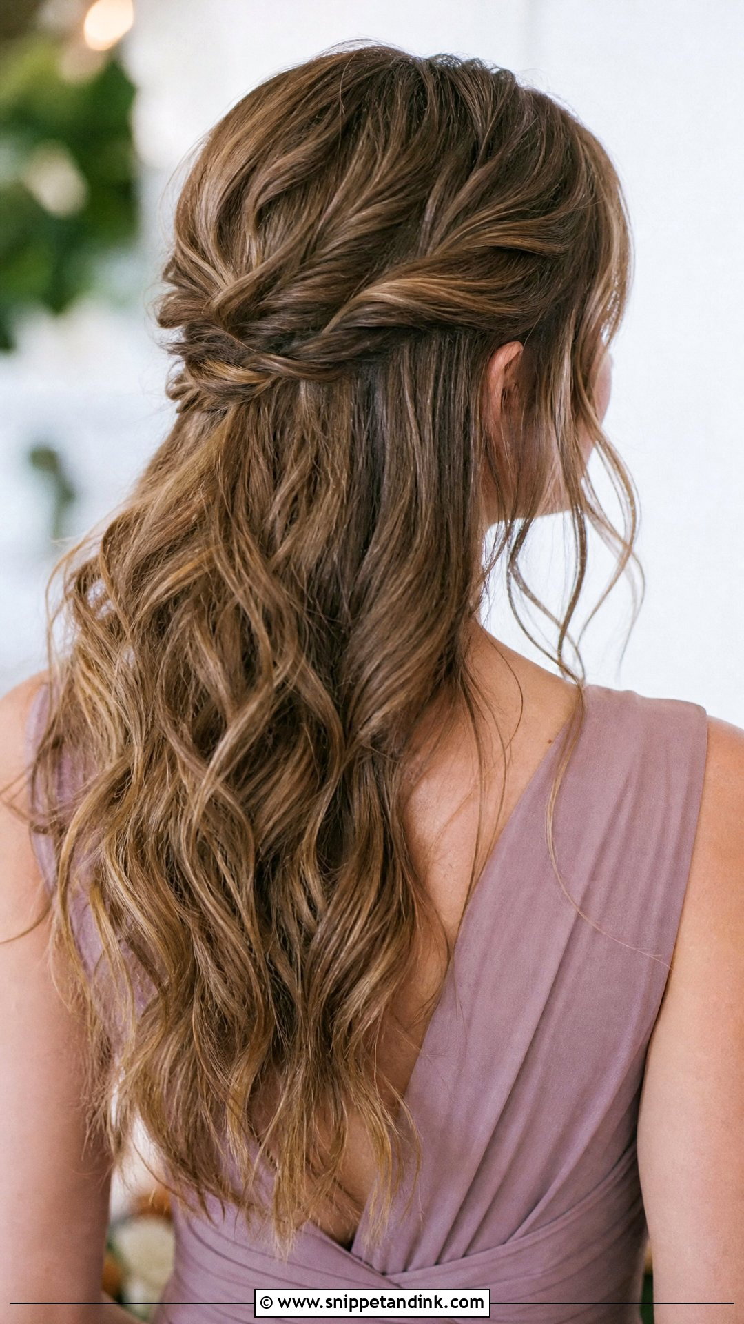 Twisted Half Updo - Snippet and Ink - 20 Bride Made Hairstyles