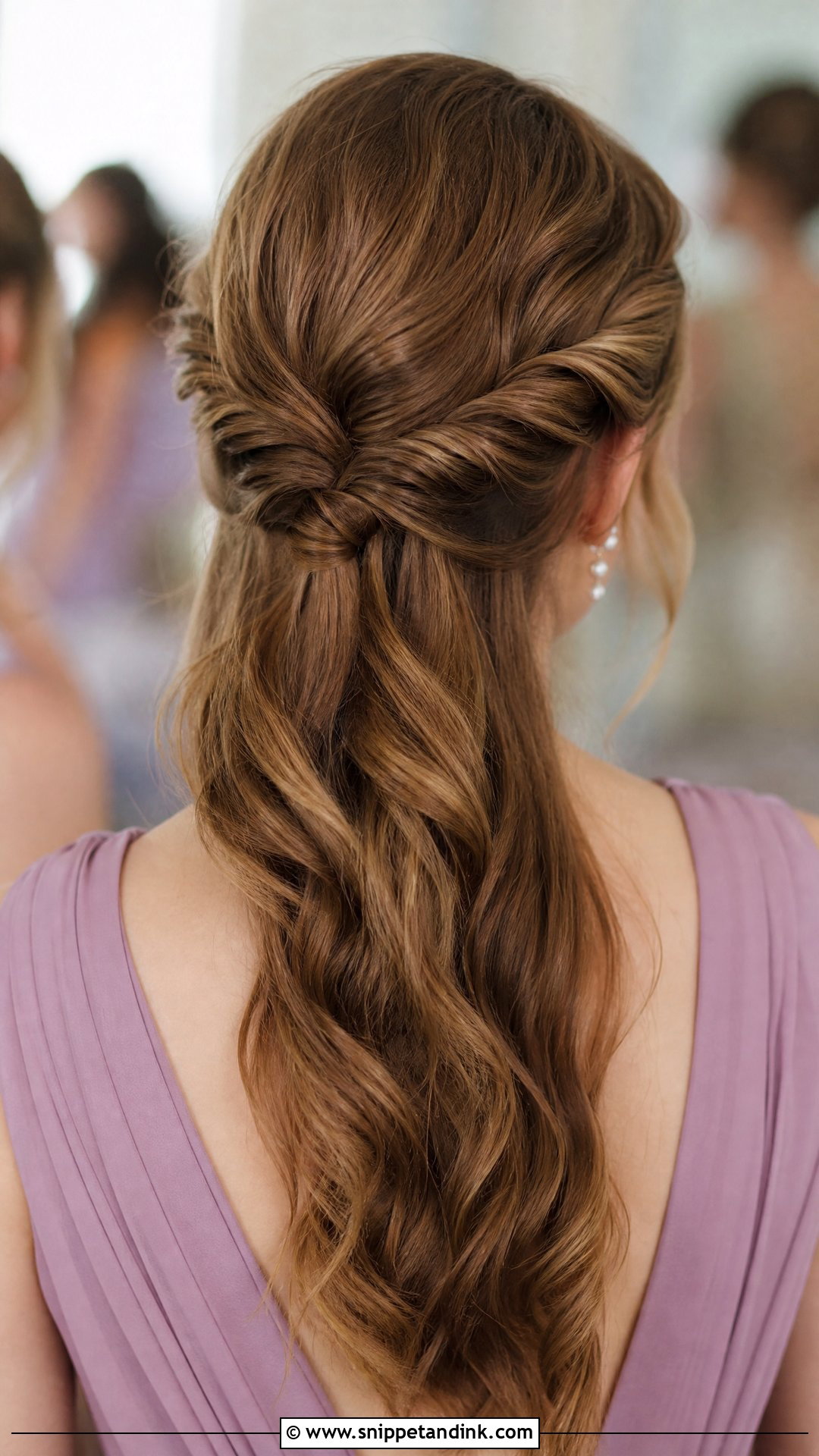 Twisted Half Updo - Snippet and Ink - 30 Elegant Hairstyles for Wedding Guest
