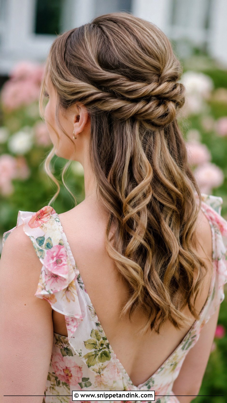 Twisted Half Updo - Snippet and Ink - 30 Hair for Wedding Guest Ideas