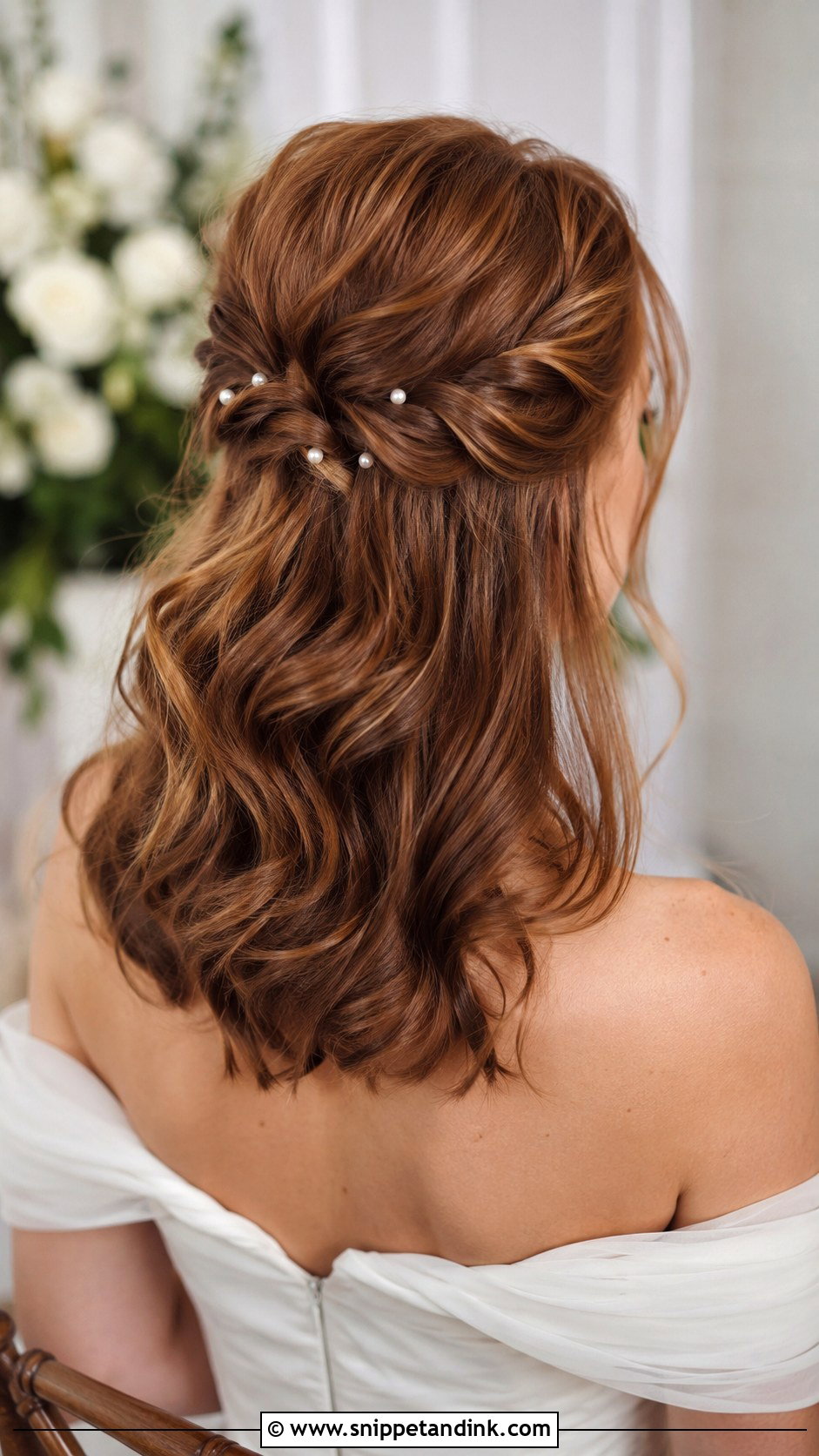 Twisted Half Updo For Medium Length Hair Wedding - Snippet and Ink - 15 Half Updos for Medium Length Hair Wedding