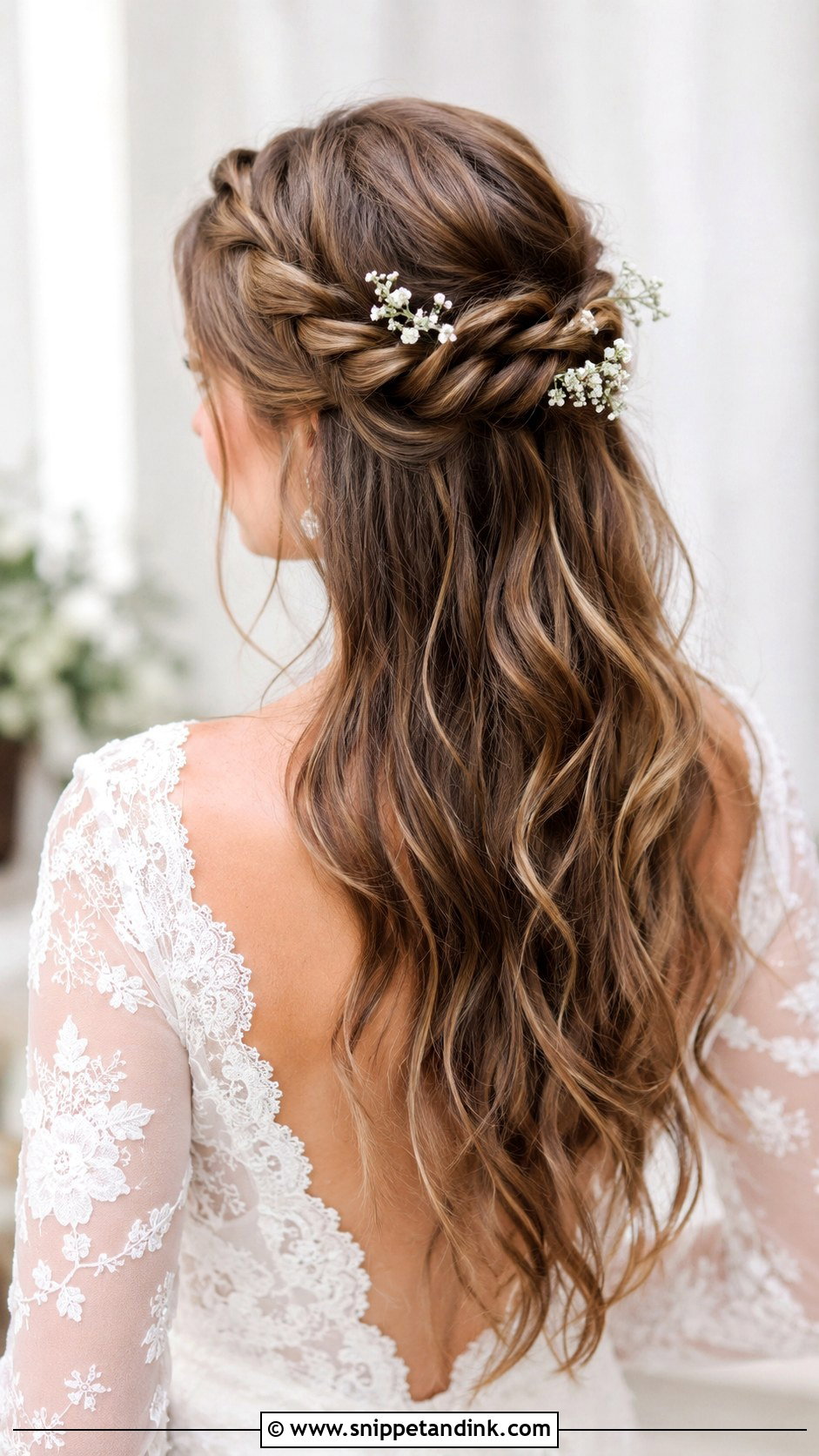 Twisted Halo Braid - Snippet and Ink - 35 Bridal Hair Ideas