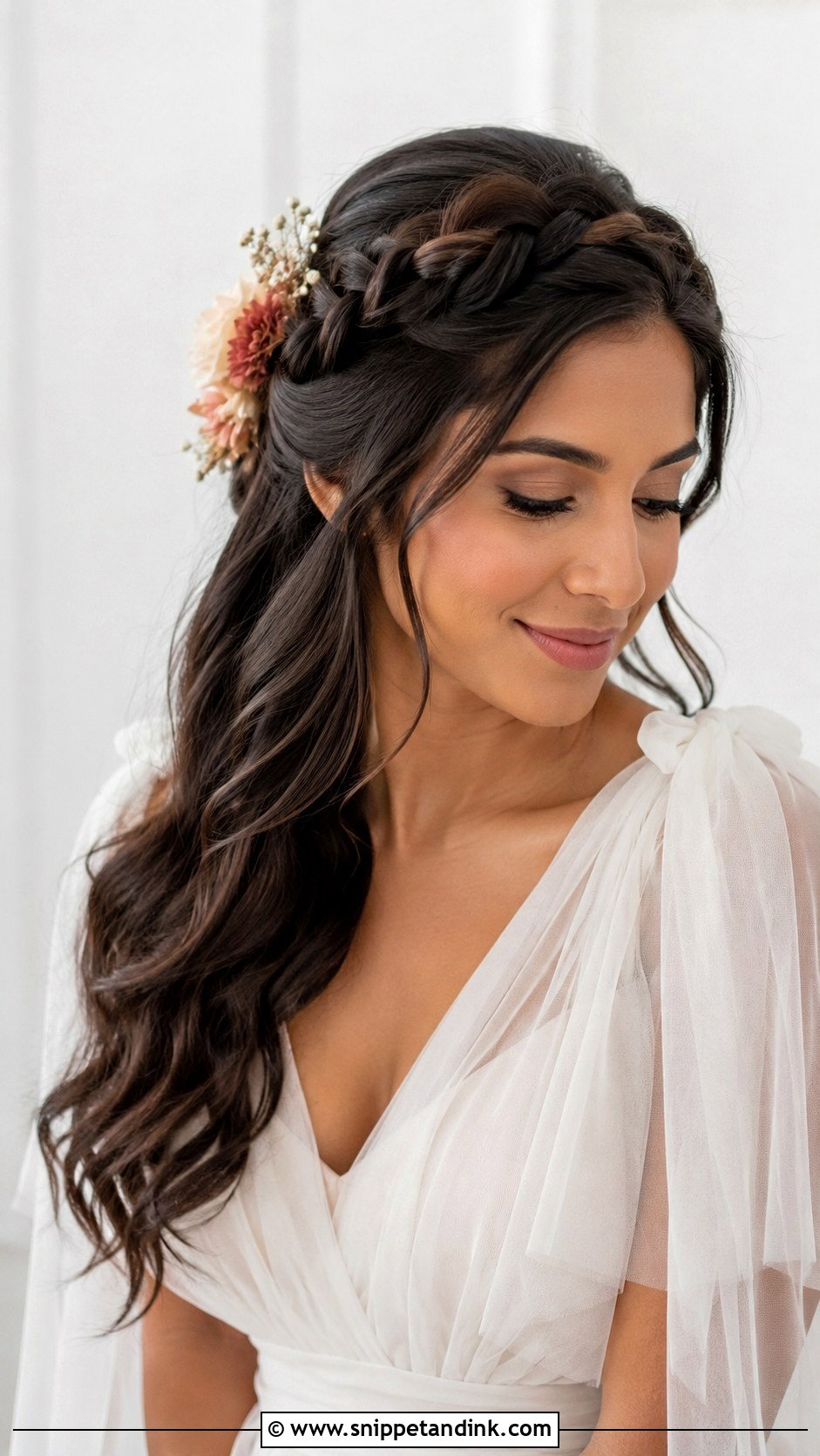 Twisted Halo Braid - Snippet and Ink - 35 Wedding Hair Ideas