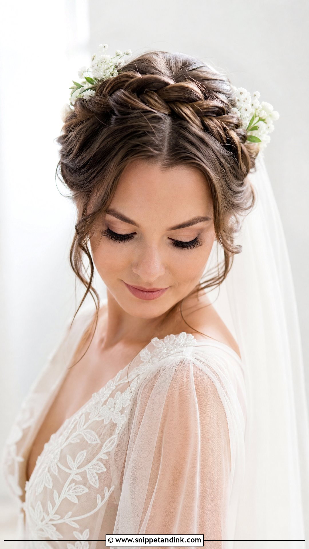 Twisted Halo Updo - Snippet and Ink - 20 Bride Hair Up Ideas