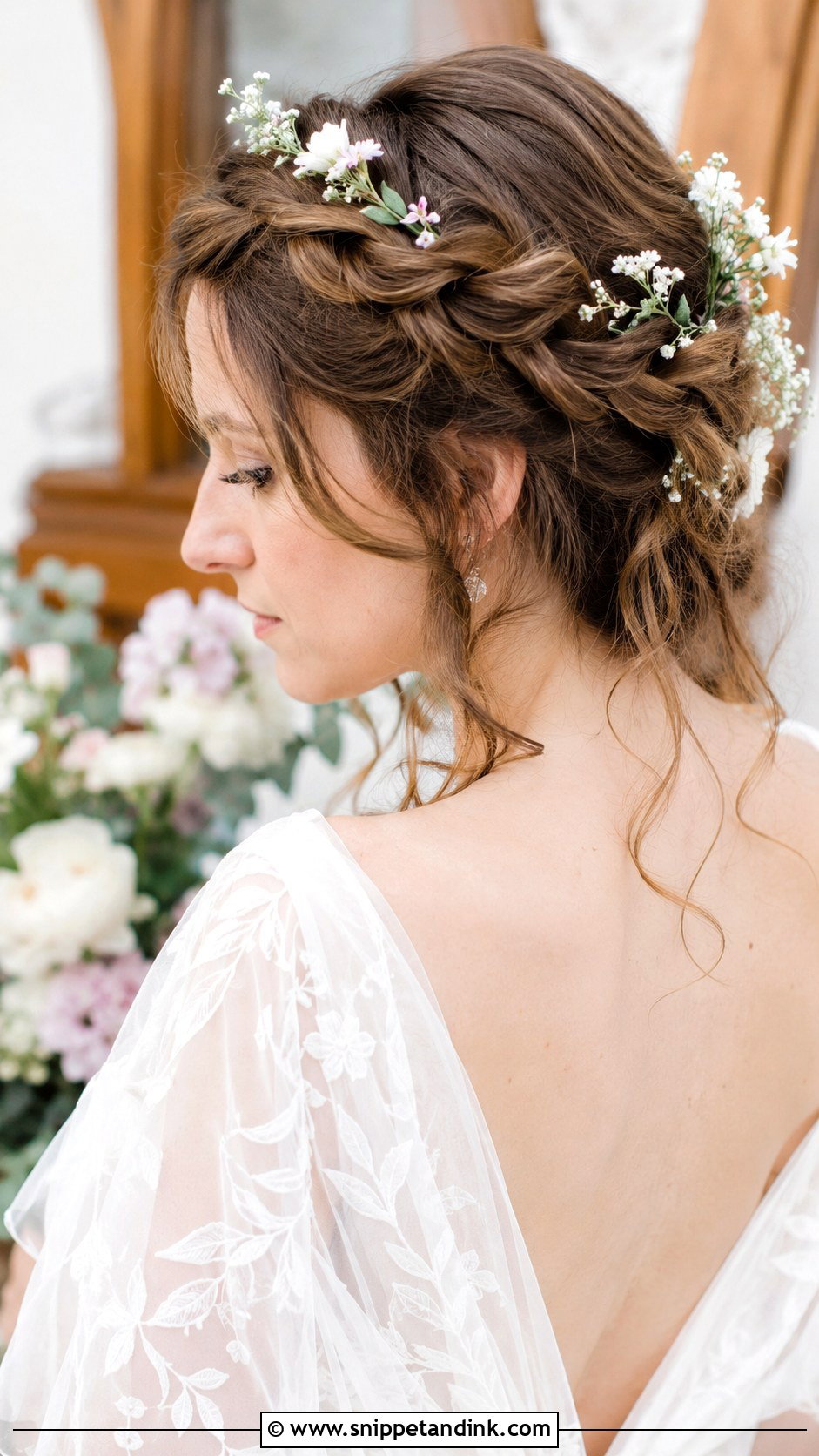 Twisted Halo Updo - Snippet and Ink - 25 Bridal Up Do Ideas