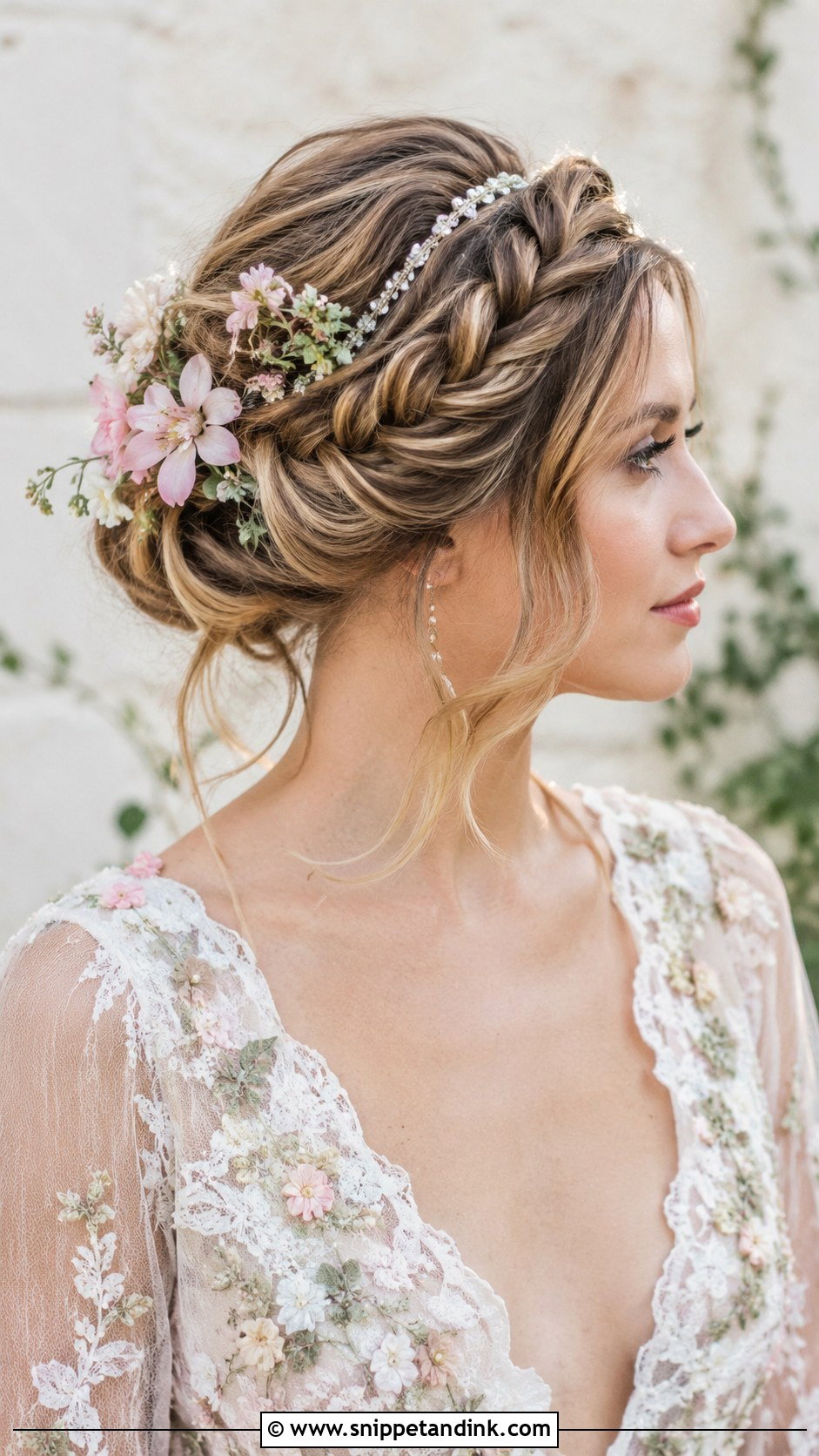 Twisted Halo Updo - Snippet and Ink - 25 Hair Up Dos for Weddings