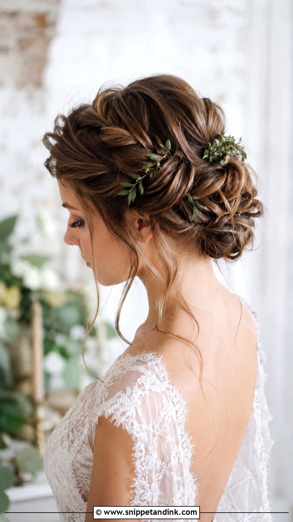 Twisted Halo Updo - Snippet and Ink - 25 Long Hair Wedding Hairstyles