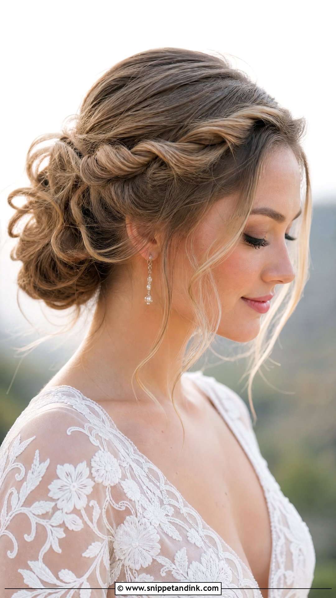 Twisted Halo Updo - Snippet and Ink - 30 Wedding Hair Do Ideas