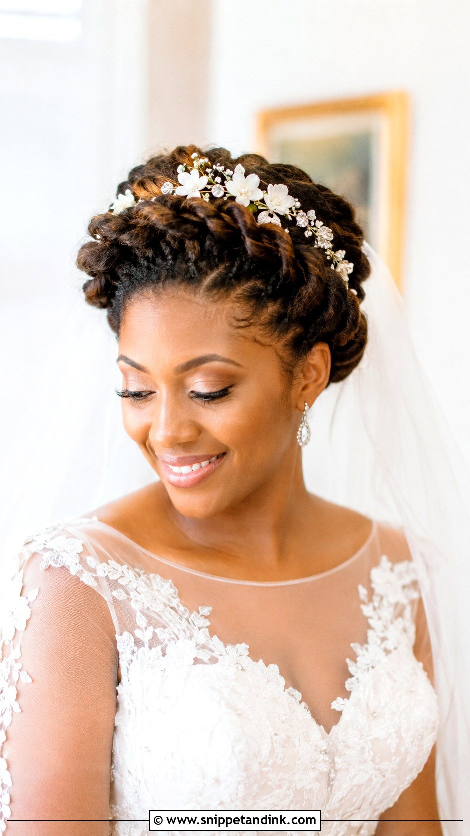 Twisted Halo Updo - Snippet and Ink - 30 Wedding Hairstyles Black Women