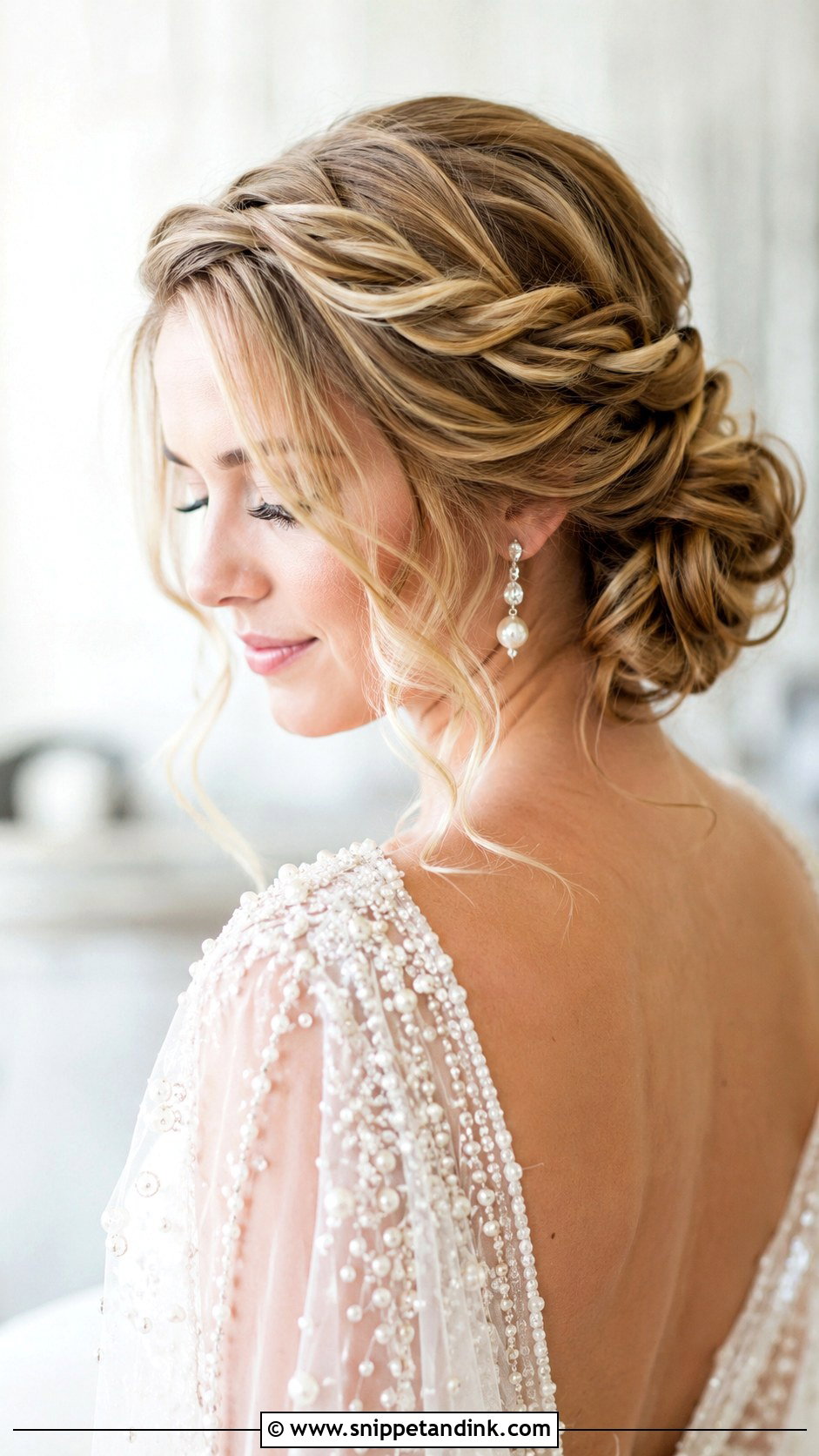 Twisted Halo Updo - Snippet and Ink - 35 Bridal Hairstyle Ideas