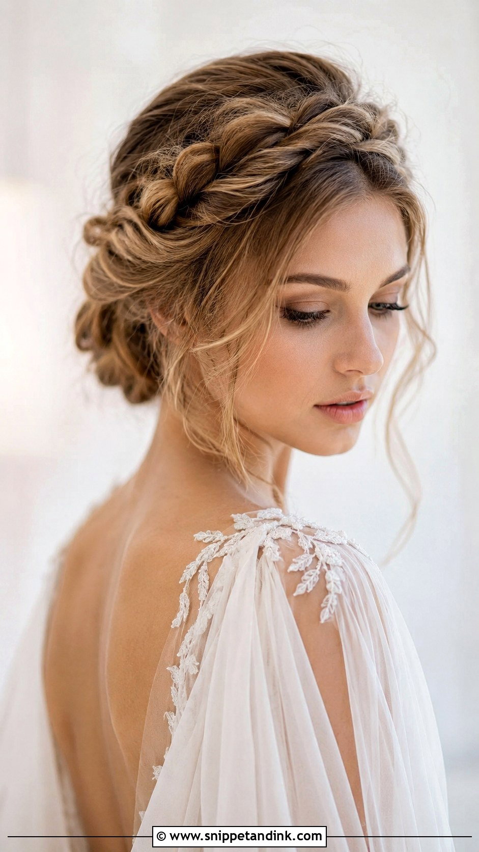 Twisted Halo Updo - Snippet and Ink - 35 Bridal Updo Ideas