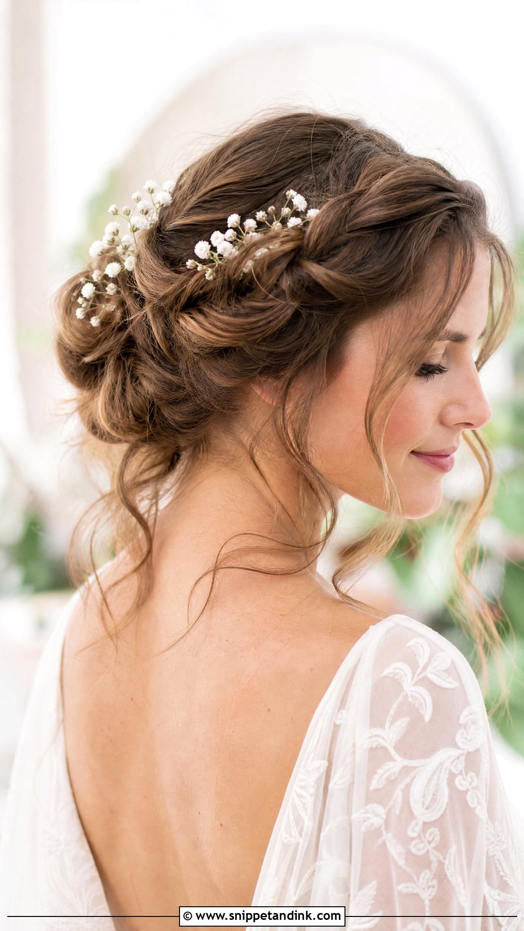 Twisted Halo Updo - Snippet and Ink - 20 Simple Wedding Updos for Long Hair