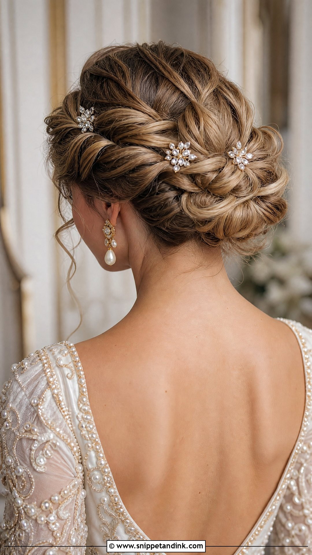 Twisted Halo Updo Wedding Hair Tutorial - Snippet and Ink - 25 Wedding Hair Tutorial Ideas
