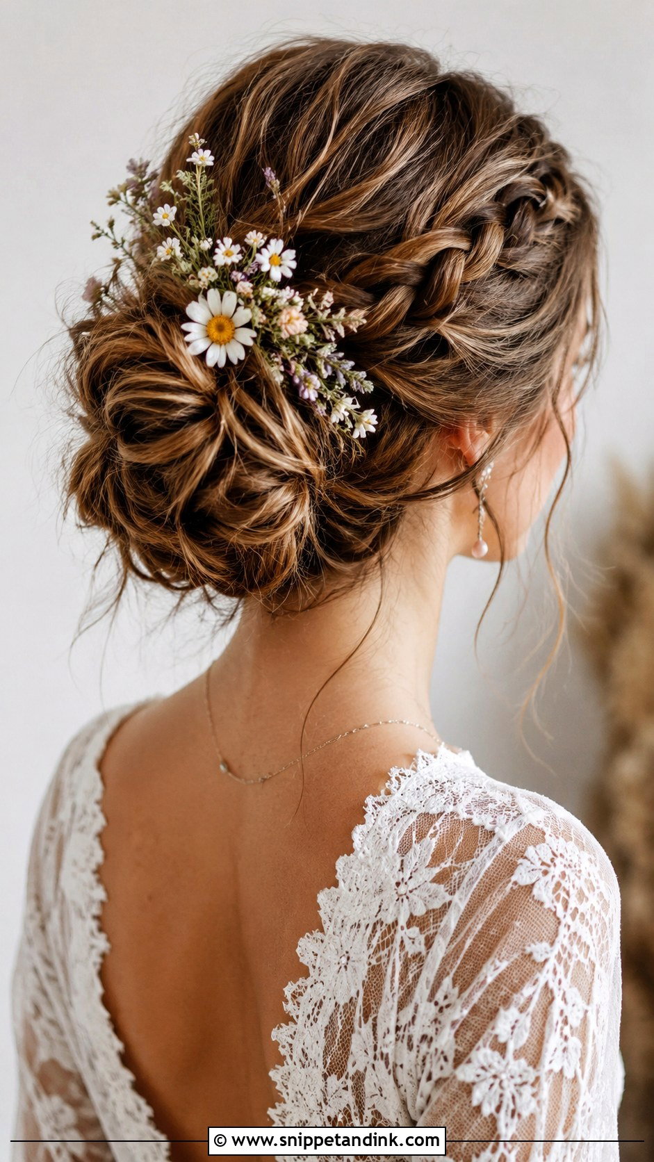 Twisted Halo Updo for Long Hair - Snippet and Ink - 25 Long Hair Updo for Wedding Ideas