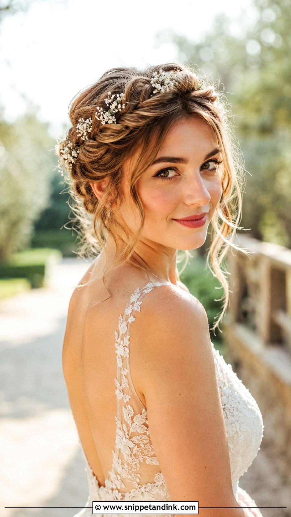 Twisted Halo Updo - Snippet and Ink - 20 Boho Bride Hairstyles