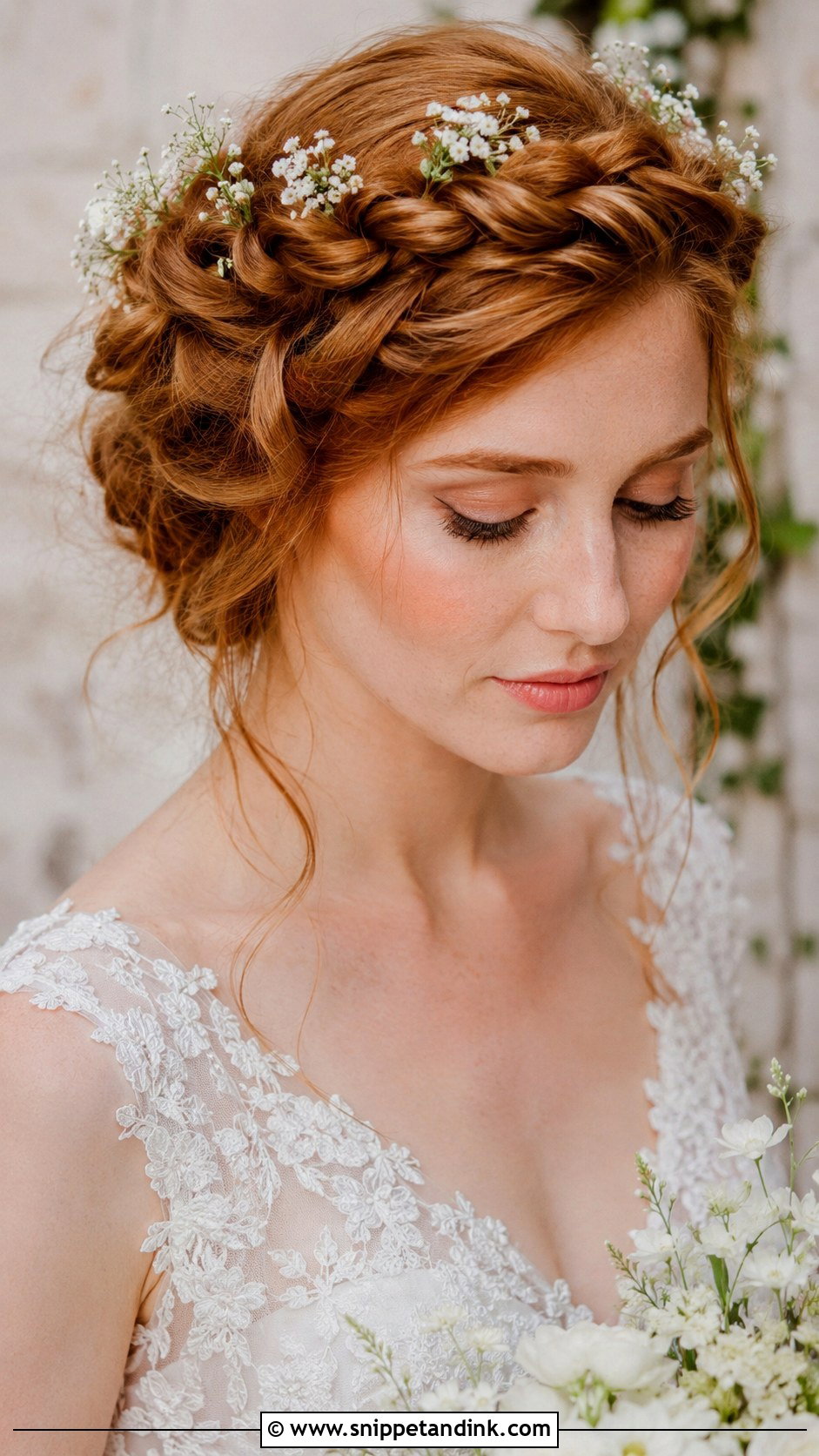 Twisted Halo Wedding Hair - Snippet and Ink - 25 Wedding Hair Bride Ideas