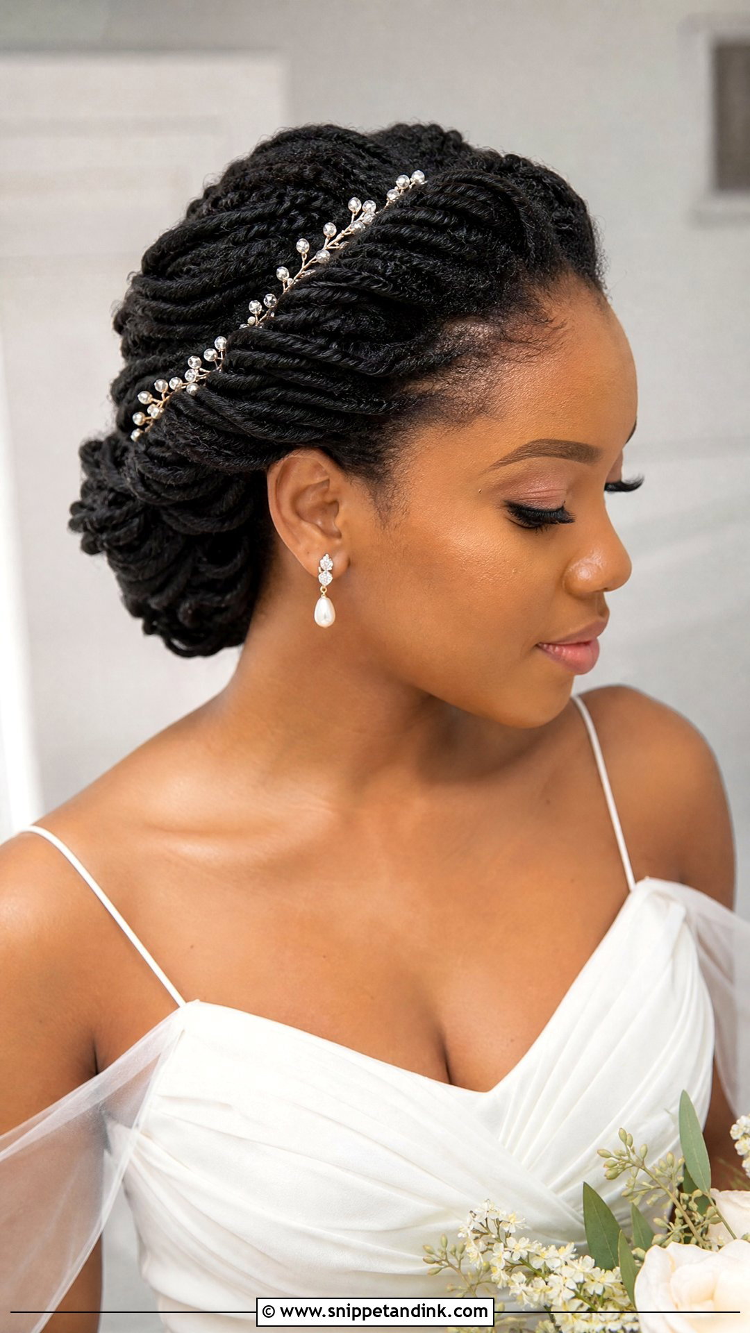 Twisted Halo Wedding Updo - Snippet and Ink - 20 Wedding Updo Hairstyles Black Women