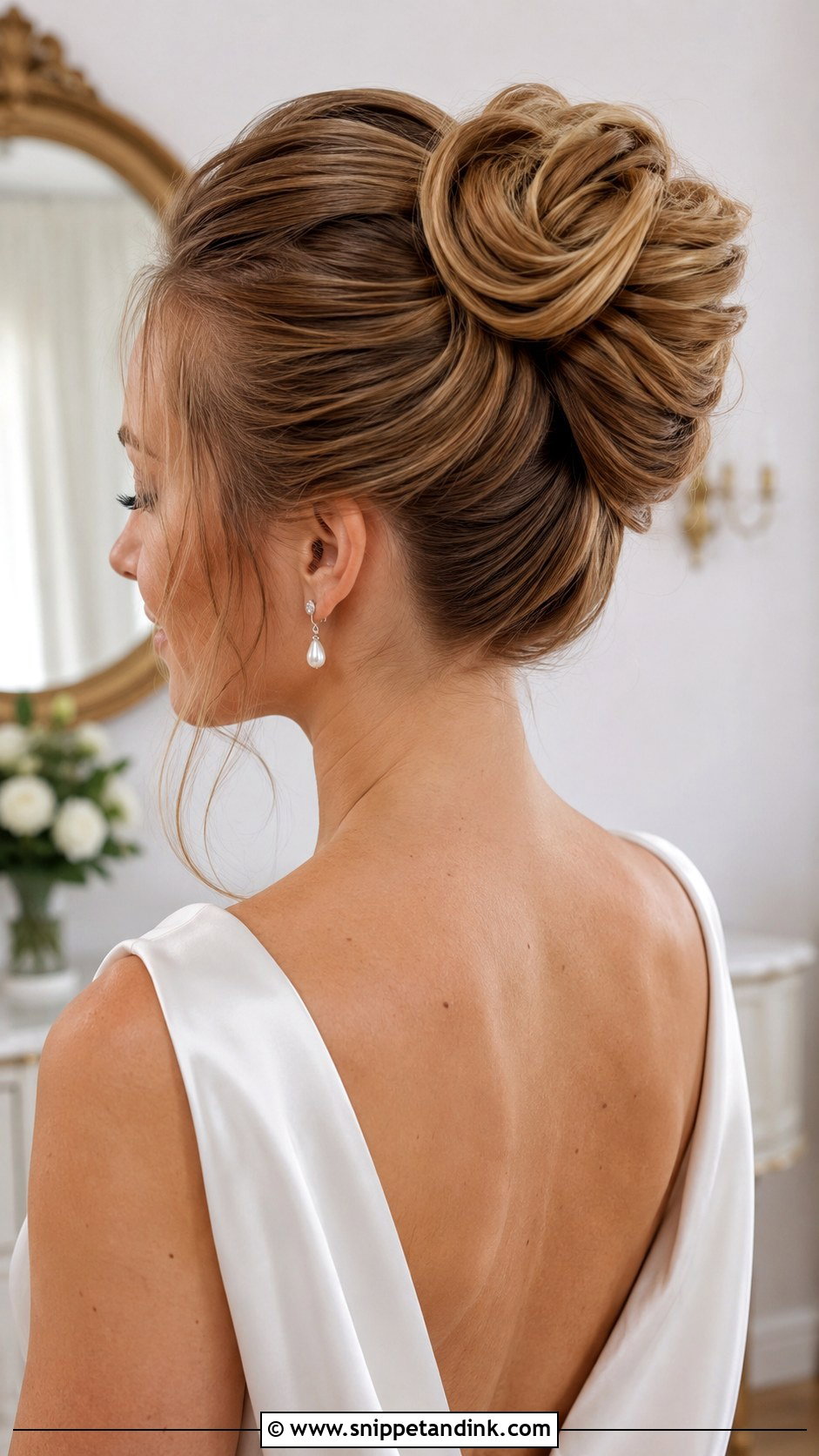 Twisted High Bun For Wedding - Snippet and Ink - 20 High Bun Hairstyles for Wedding