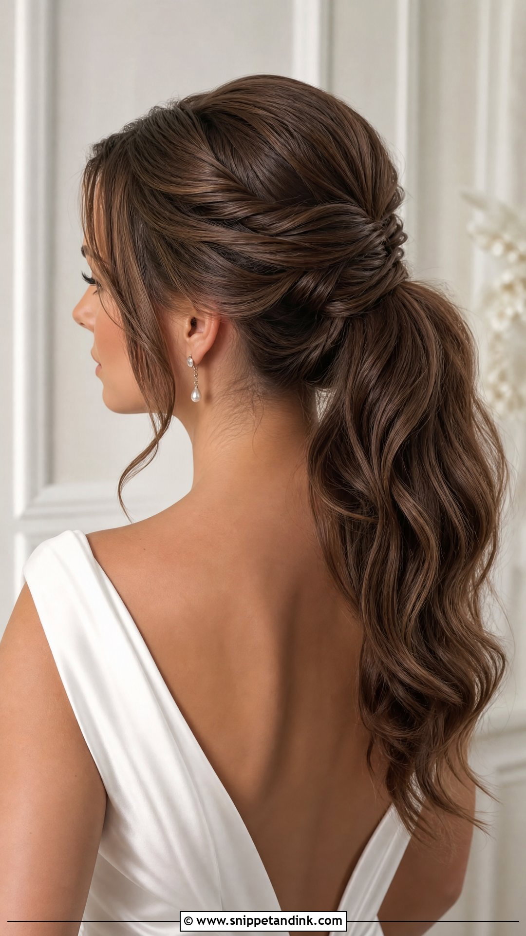 Twisted High Ponytail - Snippet and Ink - 20 High Pony Wedding Ideas