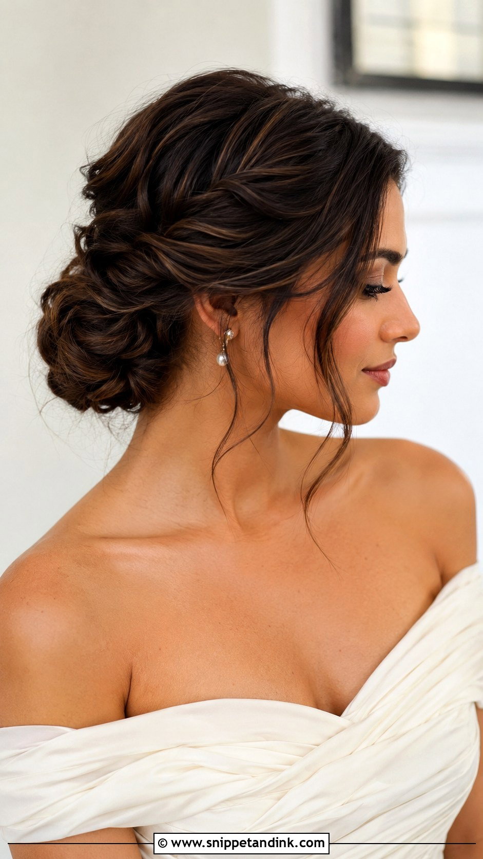 Twisted Loose Bun Wedding Hair - Snippet and Ink - 20 Loose Bun Hairstyles Wedding