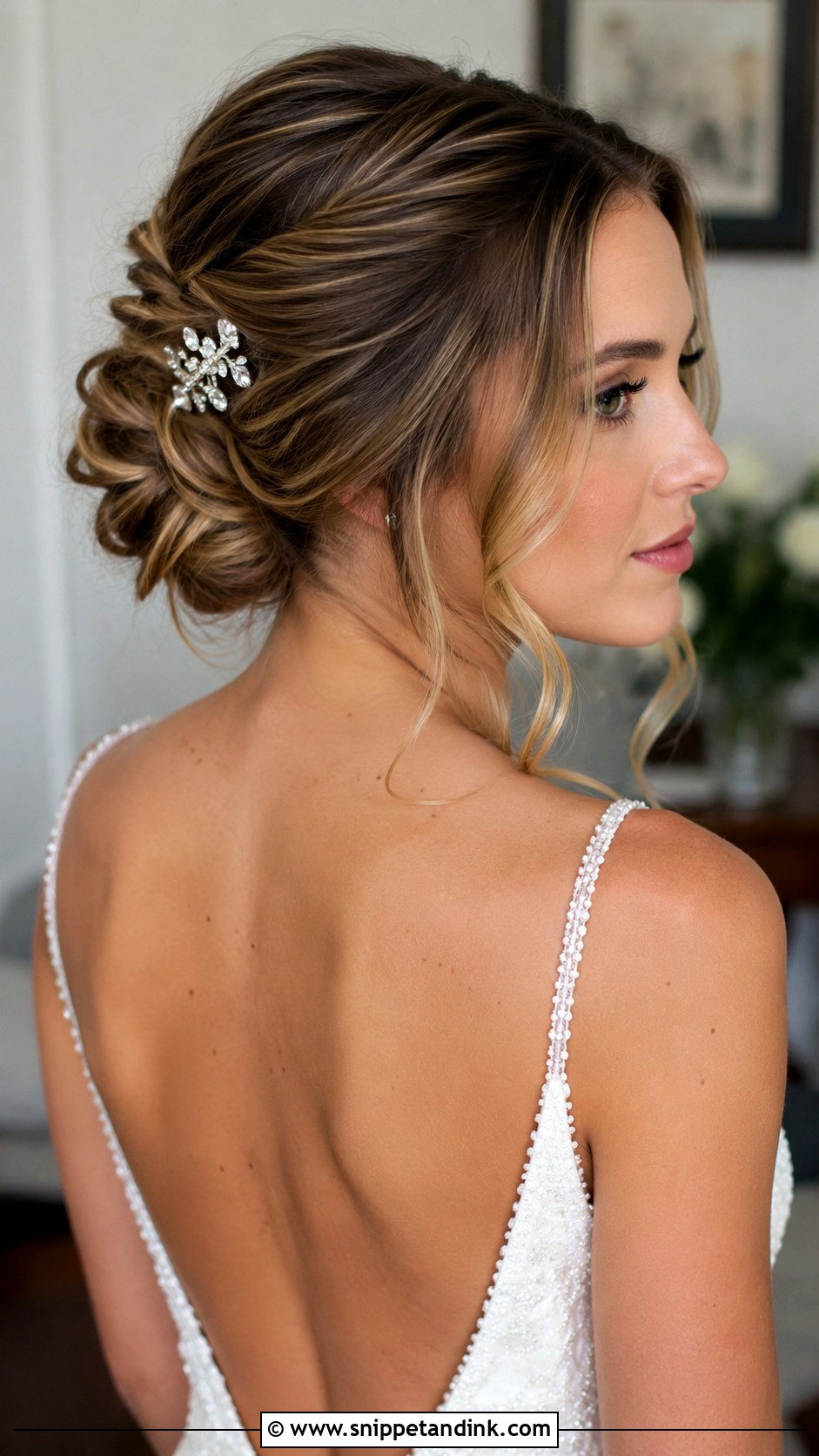 Twisted Low Bun - Snippet and Ink - 20 Hair Up for Wedding Ideas