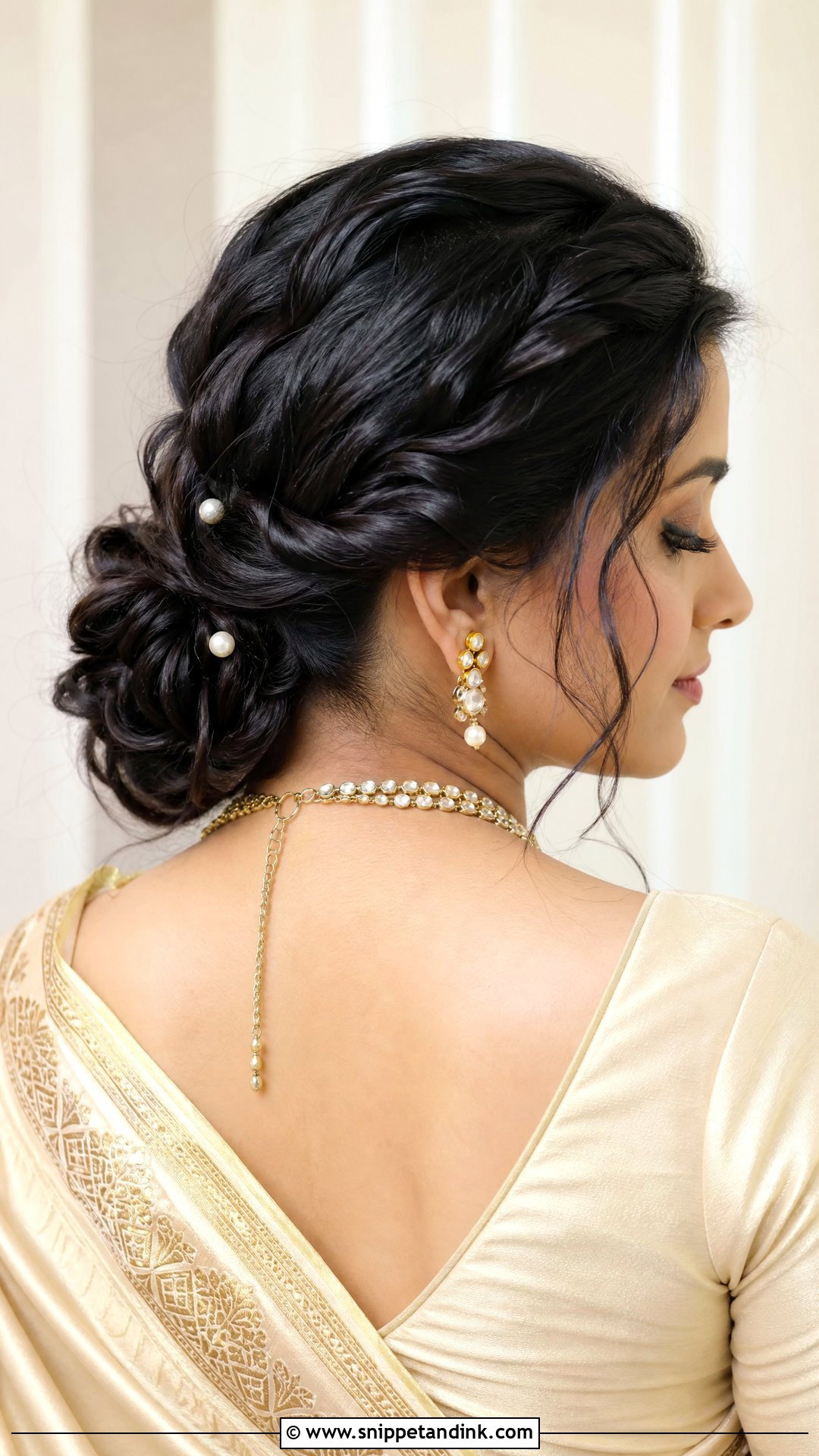 Twisted Low Bun - Snippet and Ink - 20 Roka Hairstyle for Bride Ideas