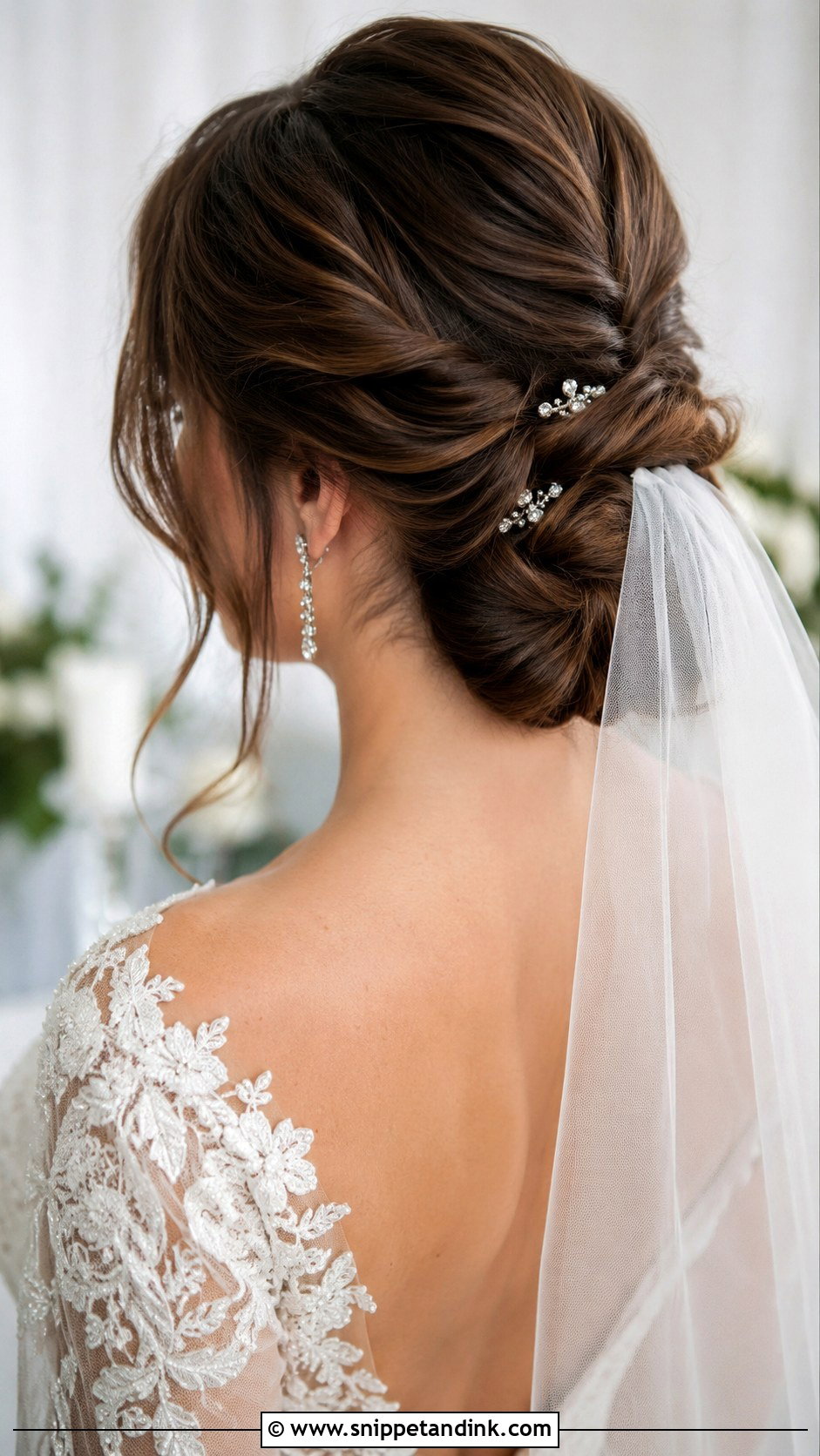 Twisted Low Bun - Snippet and Ink - 20 Bridal Hairstyles for Medium Length Hair