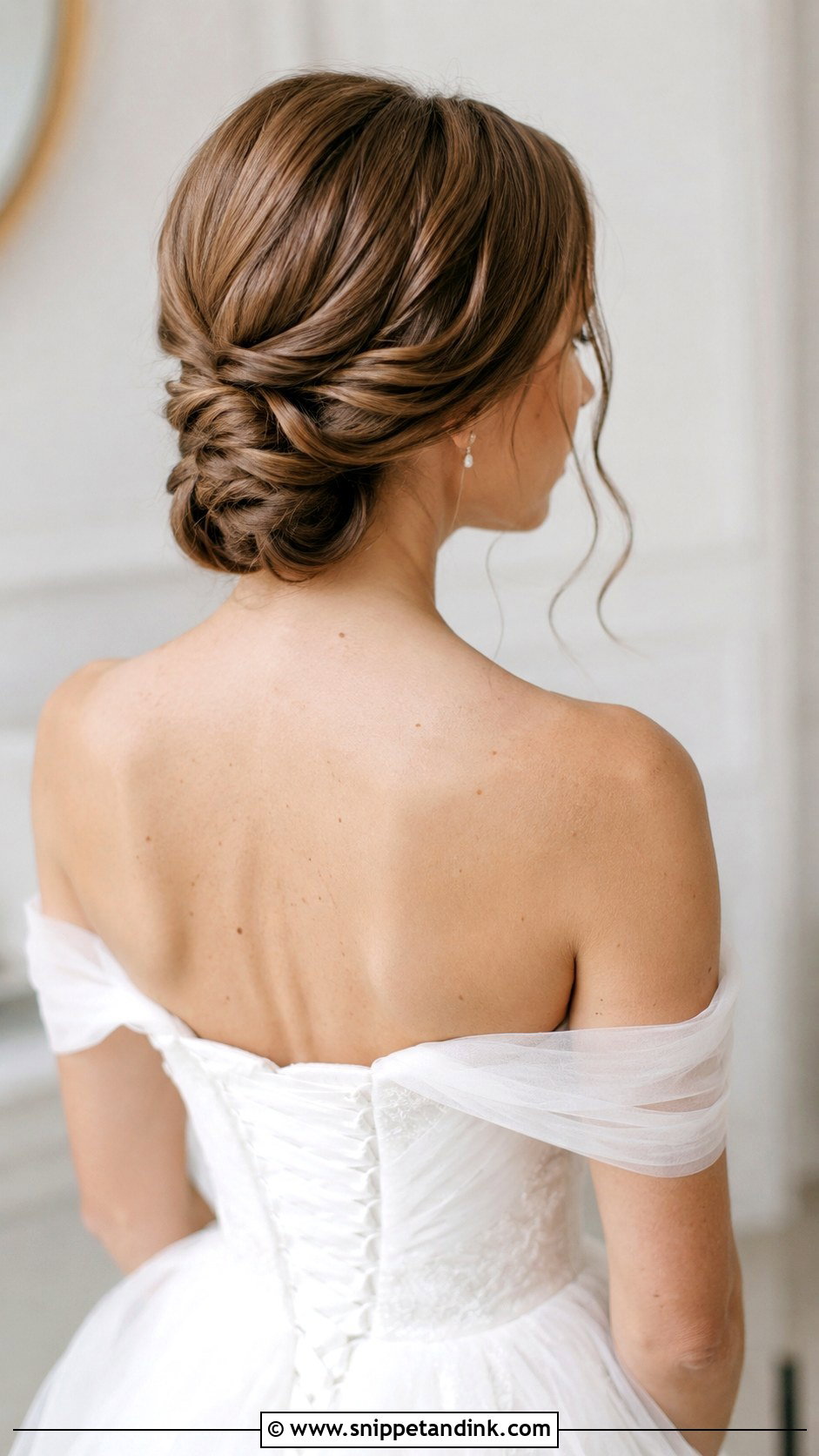 Twisted Low Bun - Snippet and Ink - 20 Simple Updo Wedding Hairstyles