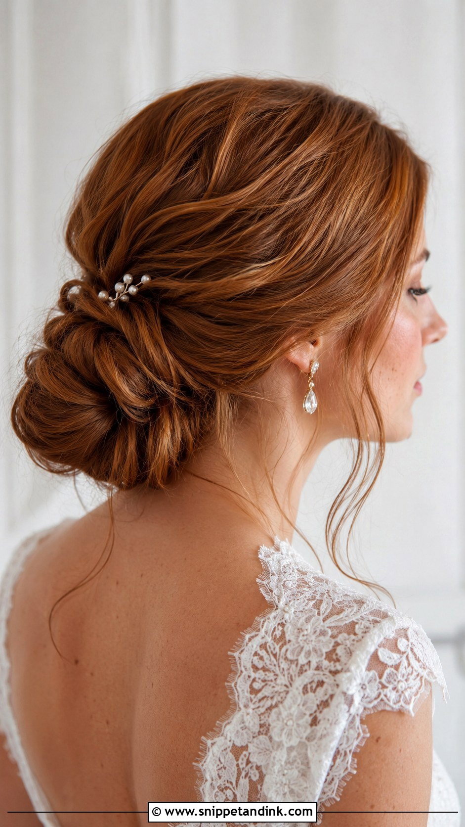 Twisted Low Bun - Snippet and Ink - 25 Classy Wedding Hair Ideas