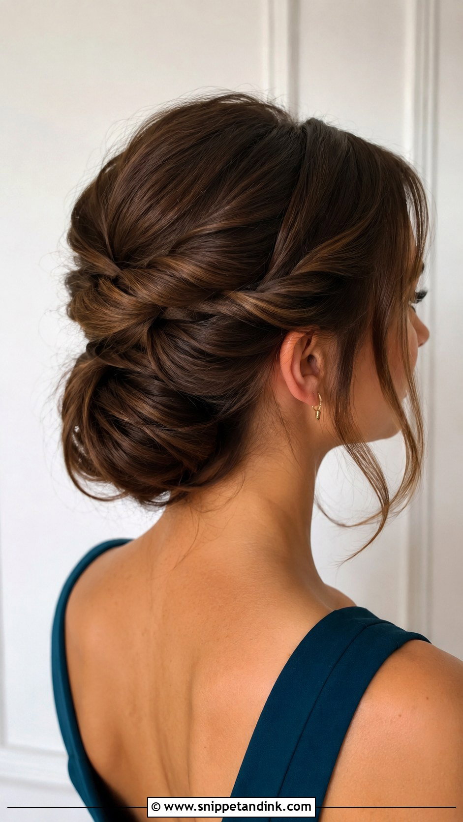 Twisted Low Bun - Snippet and Ink - 25 Cute Hairstyles for Wedding Guest