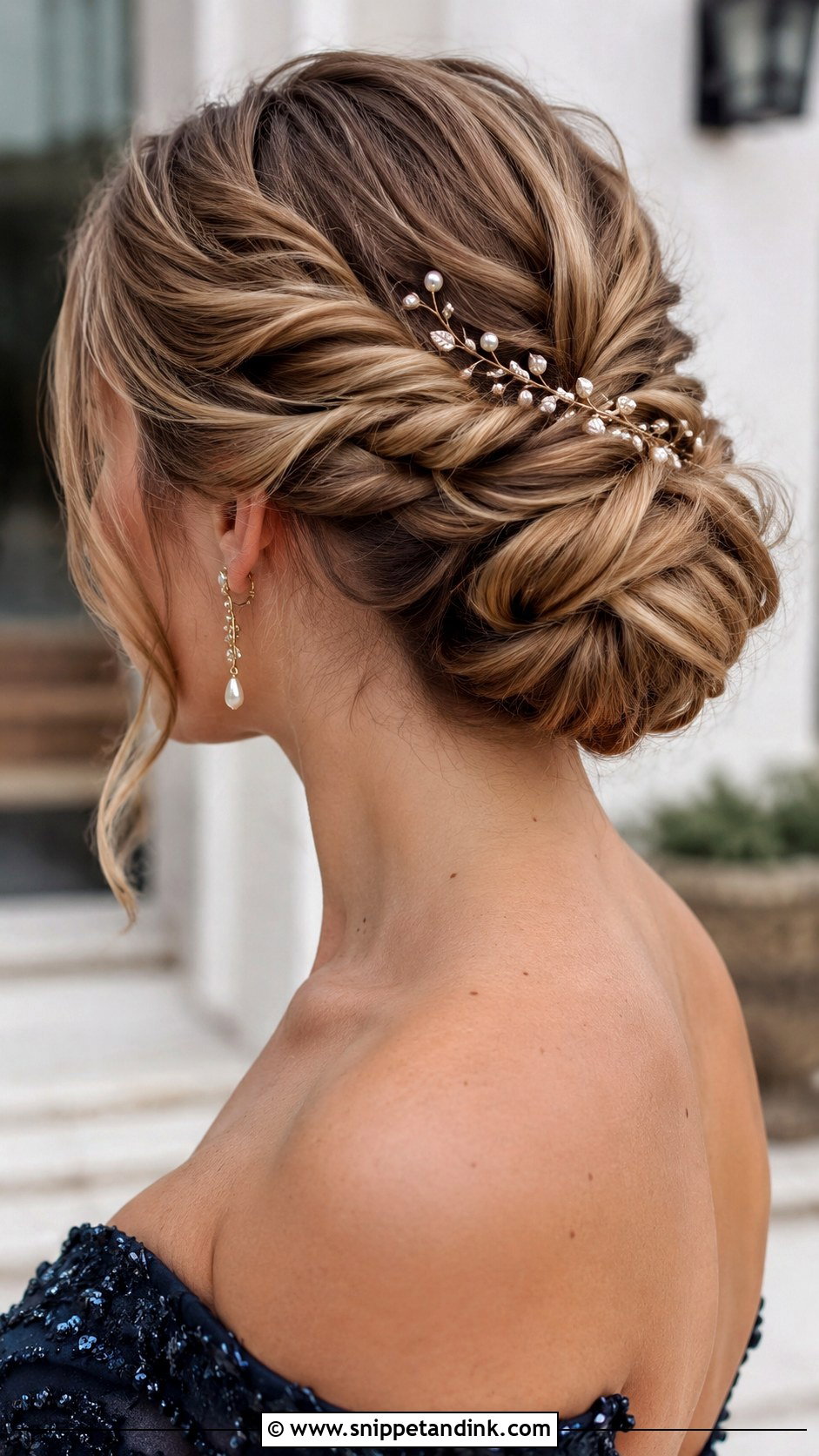 Twisted Low Bun - Snippet and Ink - 25 Easy Hairstyles for Wedding