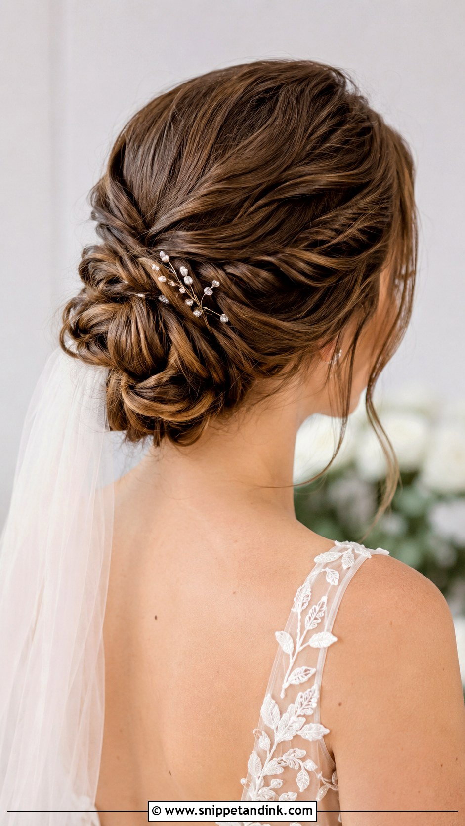 Twisted Low Bun - Snippet and Ink - 25 Hair Styles for Weddings