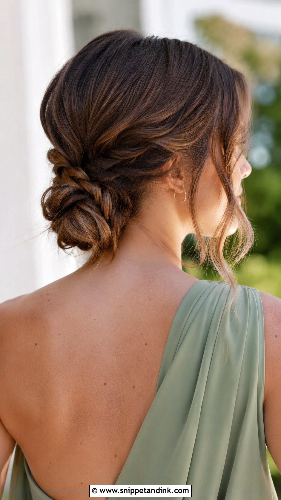 Twisted Low Bun - Snippet and Ink - 25 Hairstyles for a Wedding Guest