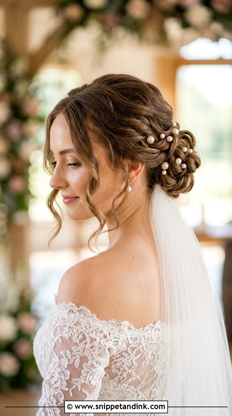Twisted Low Bun - Snippet and Ink - 20 Bride Hair Up Ideas