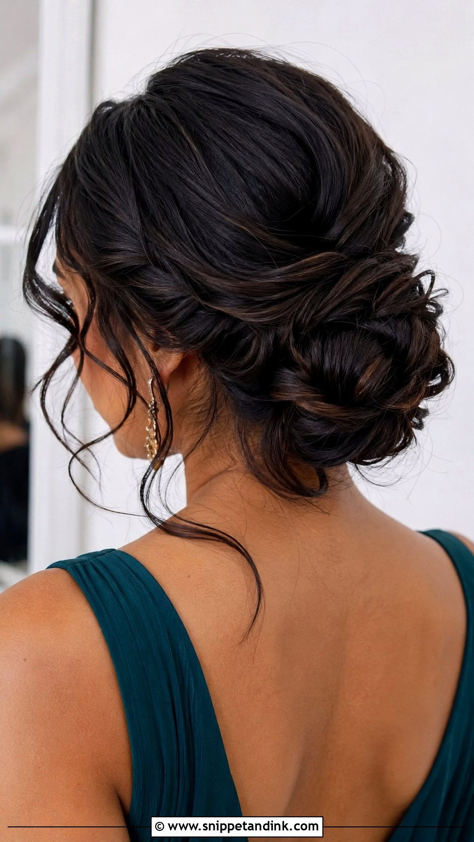 Twisted Low Bun - Snippet and Ink - 25 Wedding Guest Hair Updo Ideas