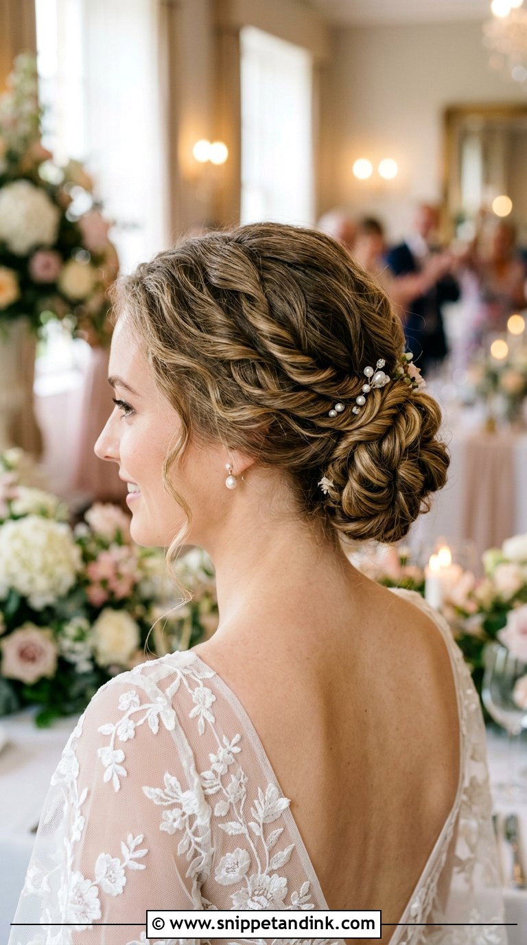 Twisted Low Bun - Snippet and Ink - 20 Bride Low Bun Hairstyles