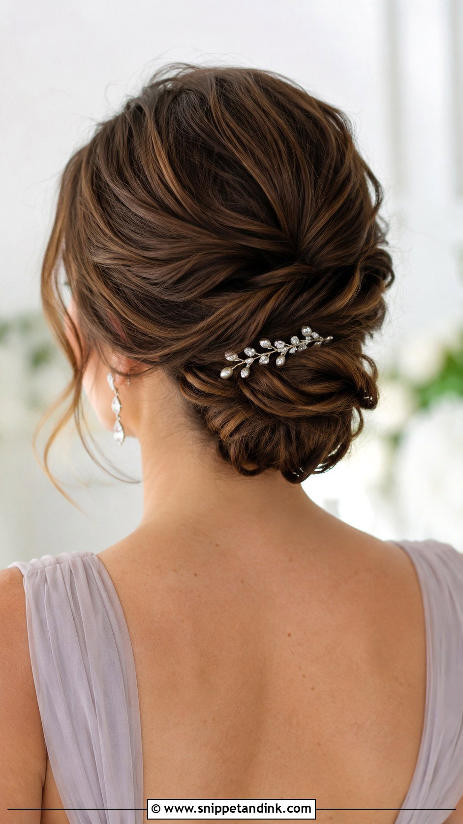 Twisted Low Bun - Snippet and Ink - 30 Hair Styles for Long Hair for Weddings