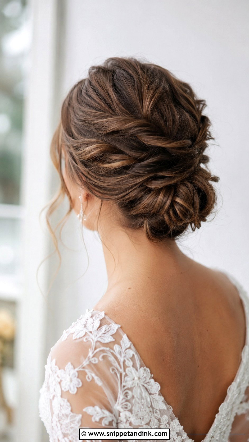 Twisted Low Bun - Snippet and Ink - 30 Simple Wedding Hair Ideas