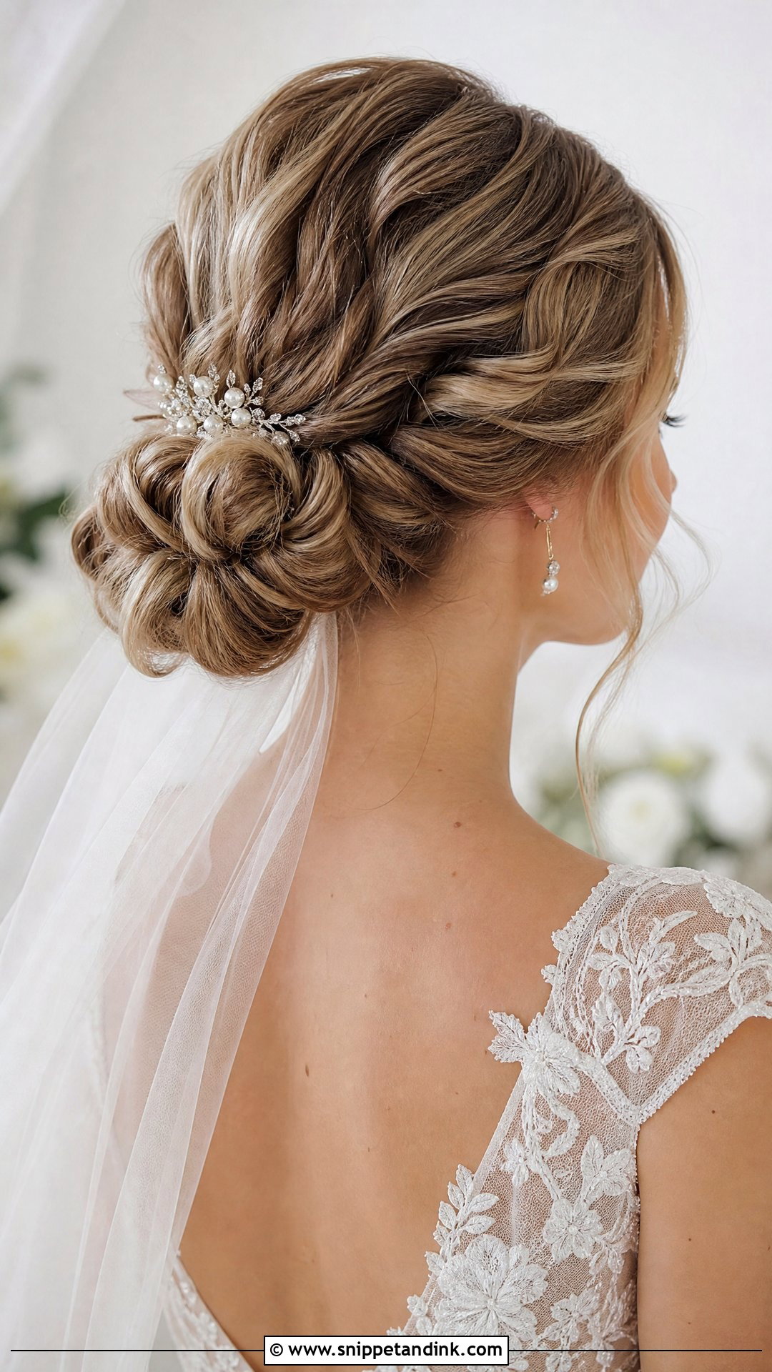 Twisted Low Bun - Snippet and Ink - 20 Elegant Bride Hairstyles