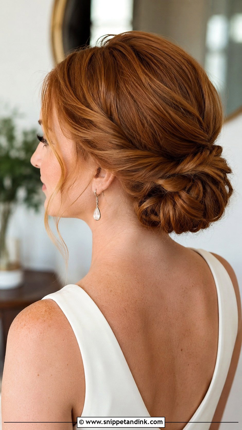Twisted Low Bun Bride Updo For Long Hair - Snippet and Ink - 20 Bride Updo Hairstyles for Long Hair