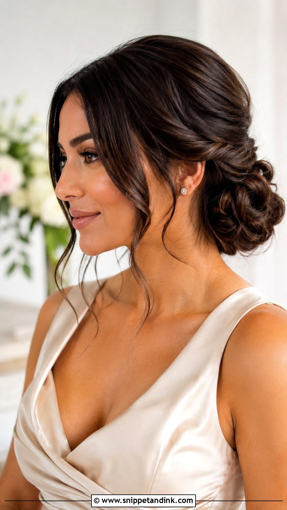 Twisted Low Bun Bridesmaid Hair - Snippet and Ink - 20 Bridesmaid Hair Low Bun Ideas
