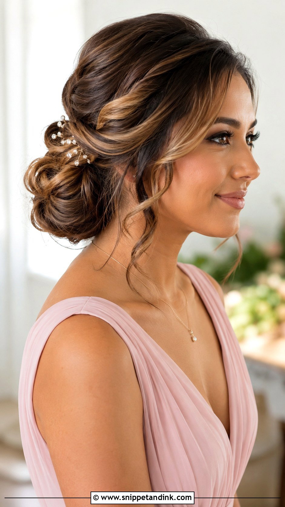 Twisted Low Bun Bridesmaid Updo - Snippet and Ink - 20 Simple Bridesmaid Hairstyles Updo