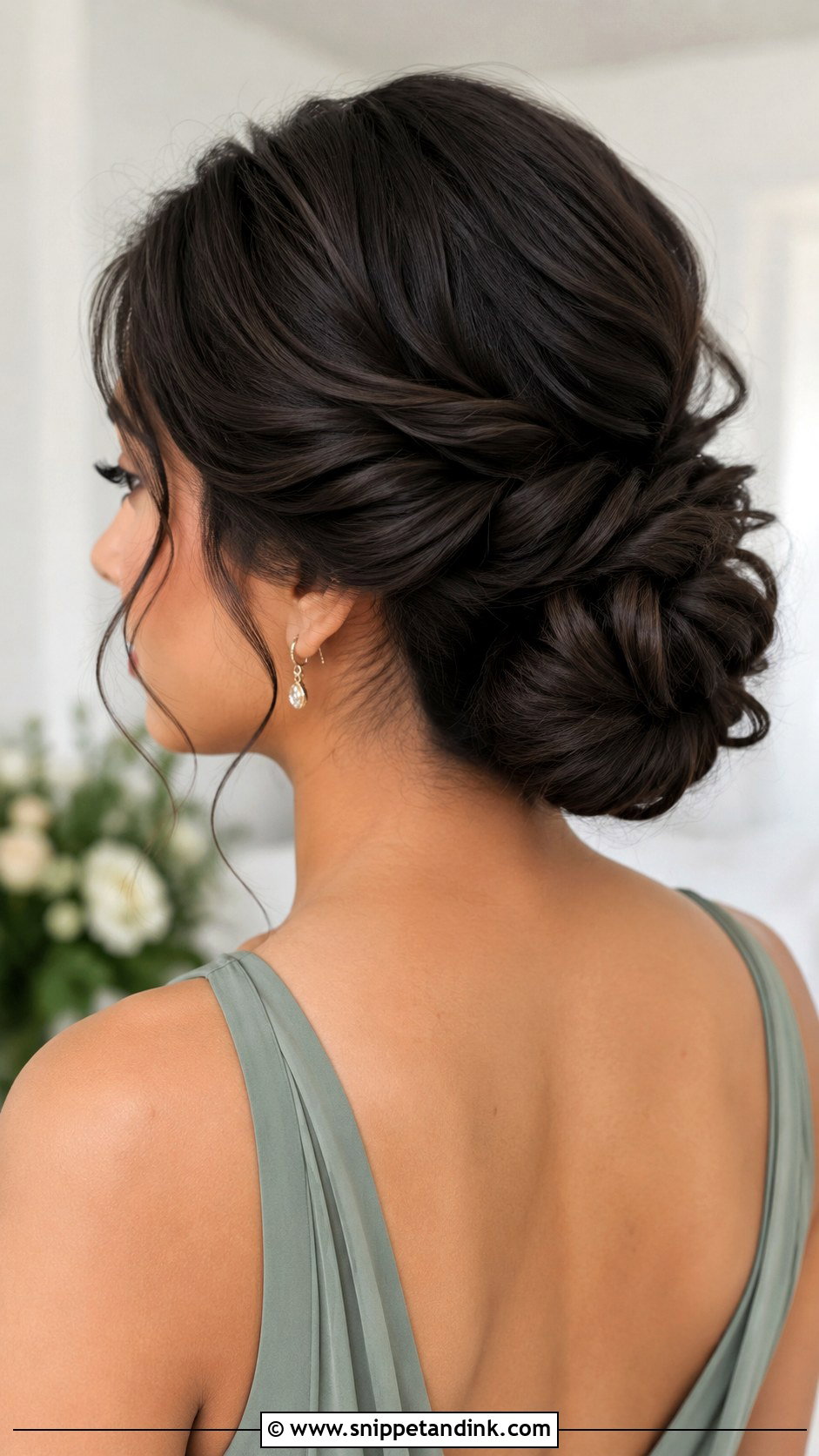 Twisted Low Bun Bridesmaid Updo - Snippet and Ink - 20 Bridesmaid Updos for Long Hair