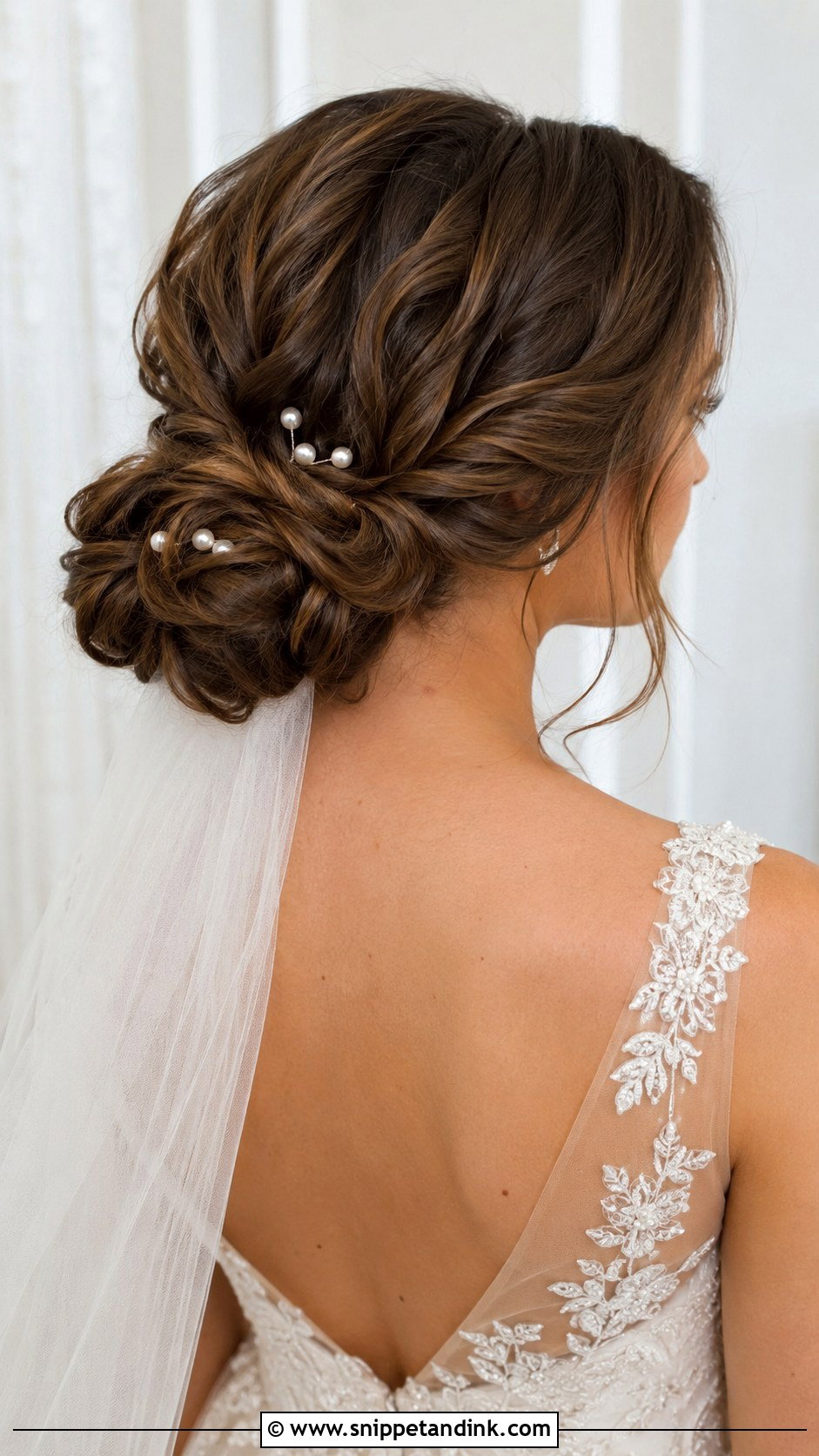 Twisted Low Bun Updo - Snippet and Ink - 35 Bridal Hairstyles